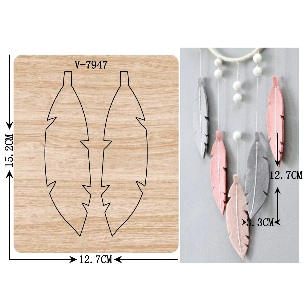 

New Pendant wooden dies cutting dies for scrapbooking Multiple sizes V-7947