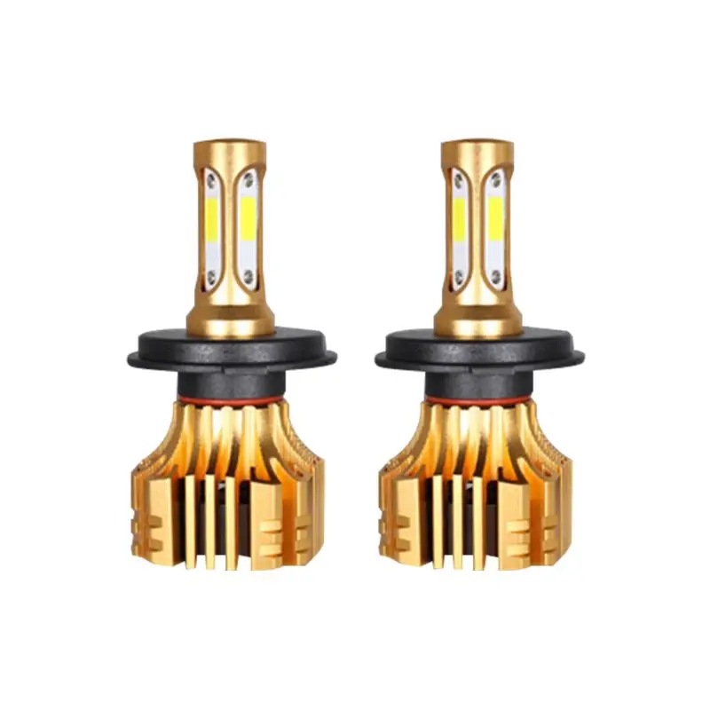 

2pcs Turbo Led Headlight H3/880/HI/H7/H11/H4/9005/9006 Super Bright COB Light 3XUB