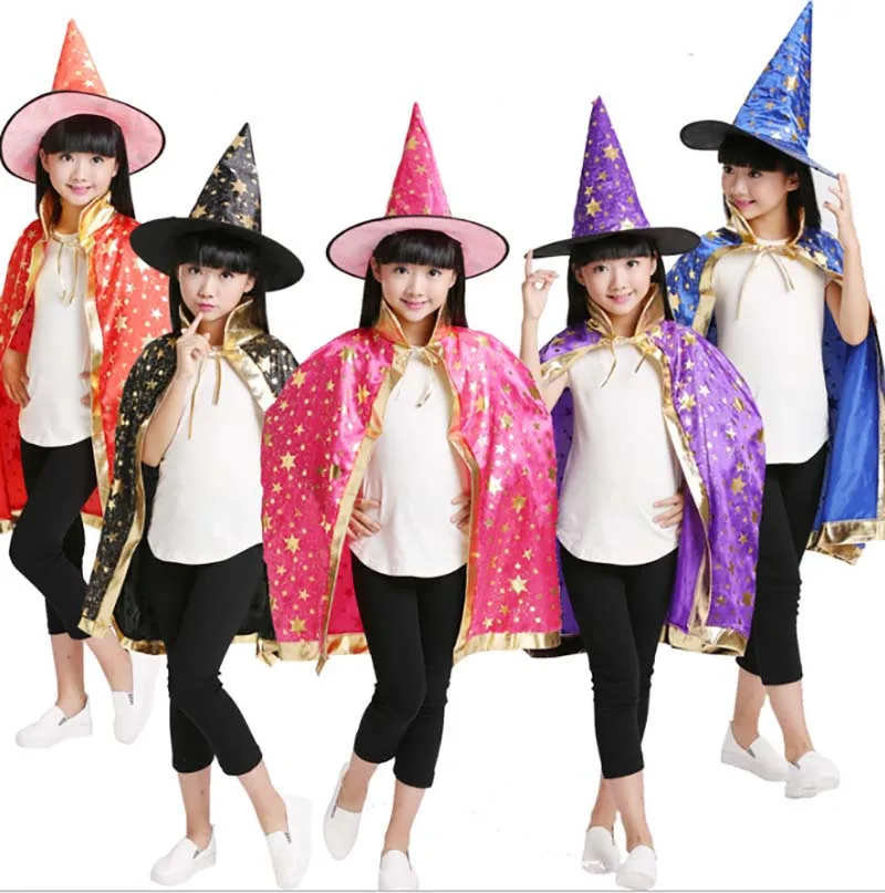 Метла Волшебная ведьма Летающая накидка Детский костюм на Хэллоуин Детская