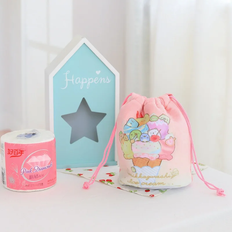 Kawaii Япония Sumikko Gurashi плюшевый карман для рисования мягкая мультяшная сумка из