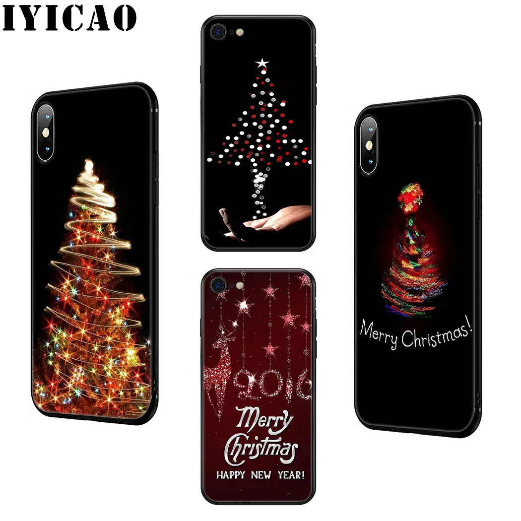 Merry Christmas Мягкий силиконовый чехол для iPhone 11 Pro Max XR X XS 6 6S 7 8 Plus 5 5S SE телефона |