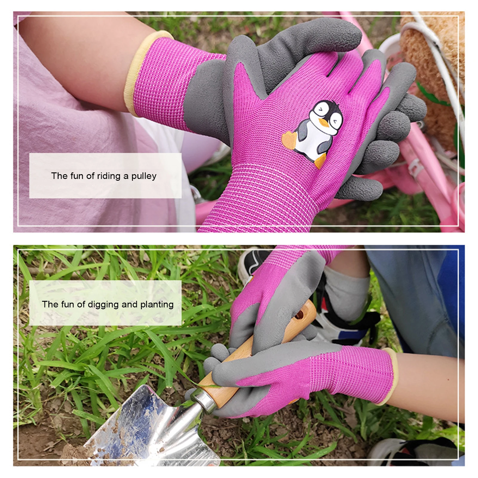 Детские садовые перчатки для маслостойких легких водонепроницаемых безопасных