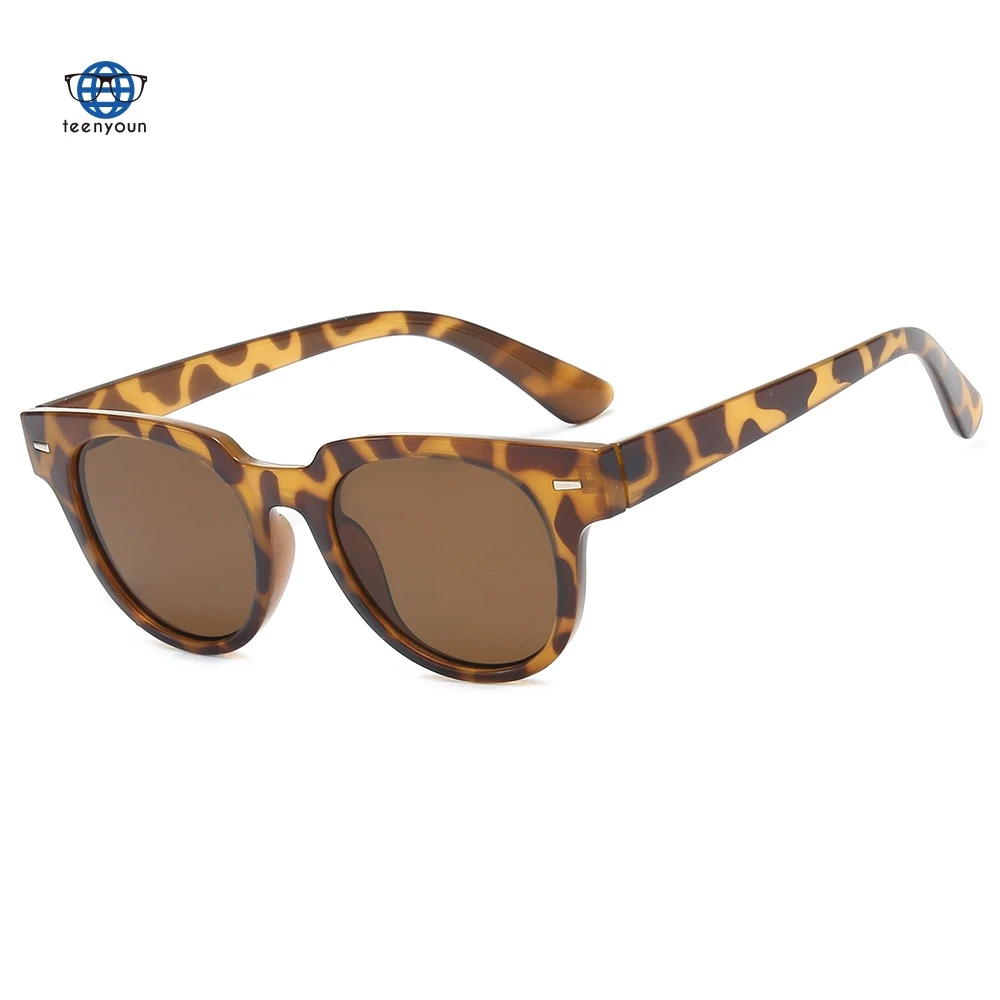 

Teenyoun New Men Sunglasses Ms M Nail Retro Sunglasses Circular Uv Driving Glasses Women UV400 Plastic Wrap CE Acrylic Adult Cn(