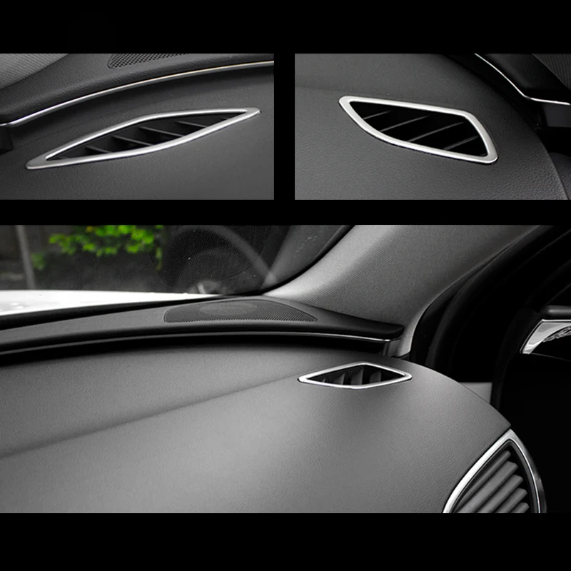 2 шт. накладки из нержавеющей стали на переднюю панель автомобиля для Audi A6 C7 12-2017 и