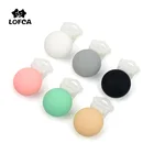 LOFCA 1 шт. Детские Силиконовые Круглые скрепки для ухода за полостью рта держатель для соски без BPA пищевой силиконовый материал зажим для пустышки