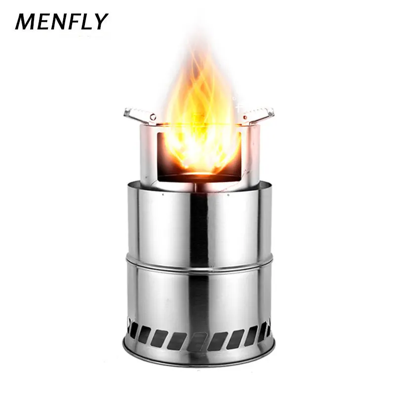 MENFLY кемпинговая дровяная плита для отдыха на природе Съемная Складная из