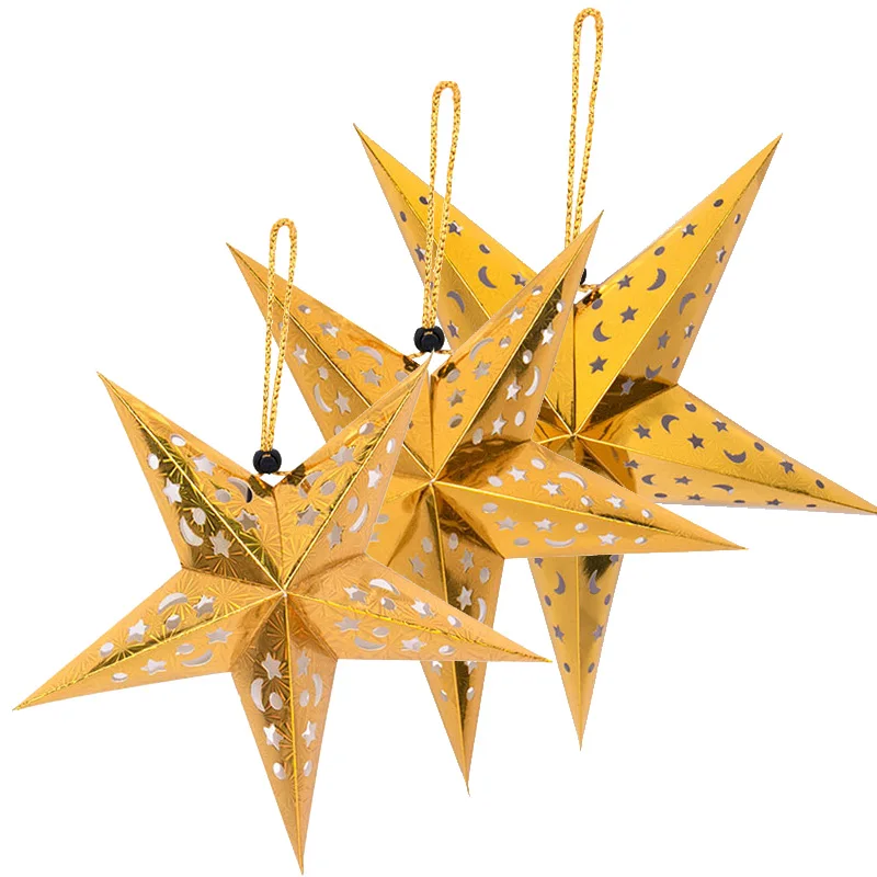 ИД Мубарак ажурная звезда подвесной кулон декор Рамадан для дома мусульманский