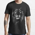Лев индийский Лев для мужчин футболка свободного покроя для мужчинженская футболка для мужчин; Высокое качество 100% хлопковые футболки уличная Мужская мода футболка s