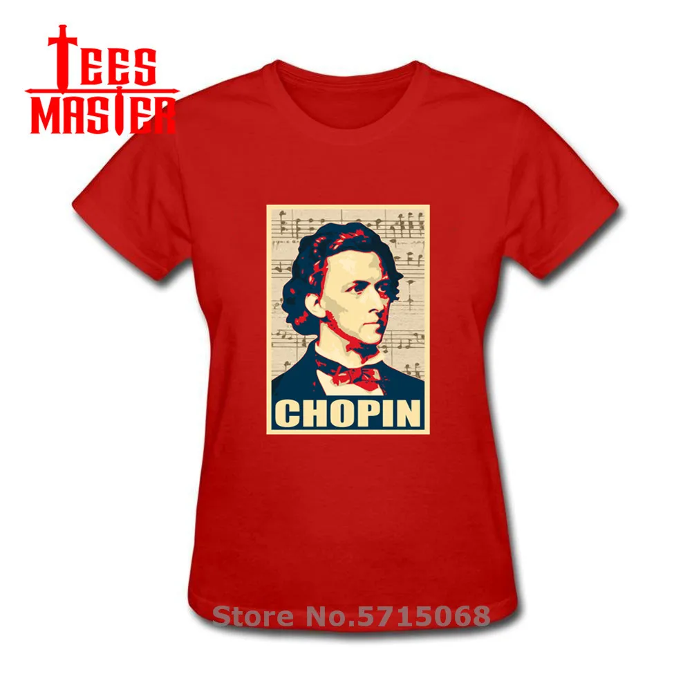 Народного творчества Шопена композитор плакат футболки пианино Футболка