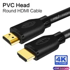 Кабель HDMI в HDMI 2,0 4k HD 1080P 3D, высокоскоростной адаптер HDMI для ТВ-проектора, компьютера, 1 м, 1,5 м, 2 м, 3 м