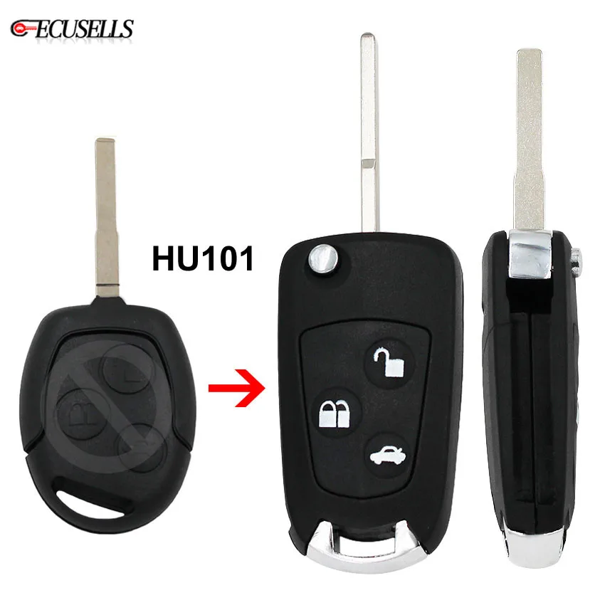 Складной чехол для телефона с 3 кнопками умный необработанным лезвием Ford Focus Suit