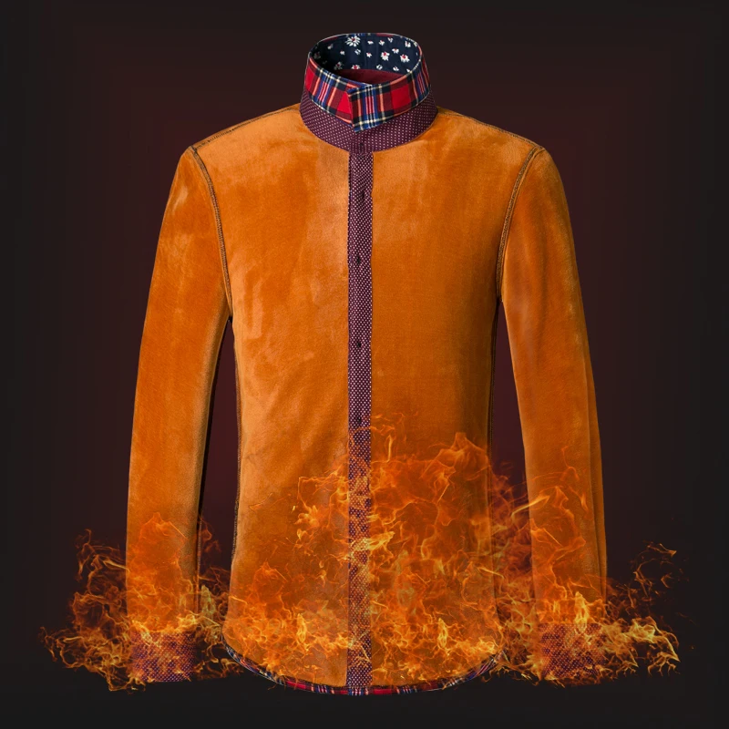 Новое поступление 2017 г. Модные мужские повседневные клетчатые теплая рубашка 3XL с