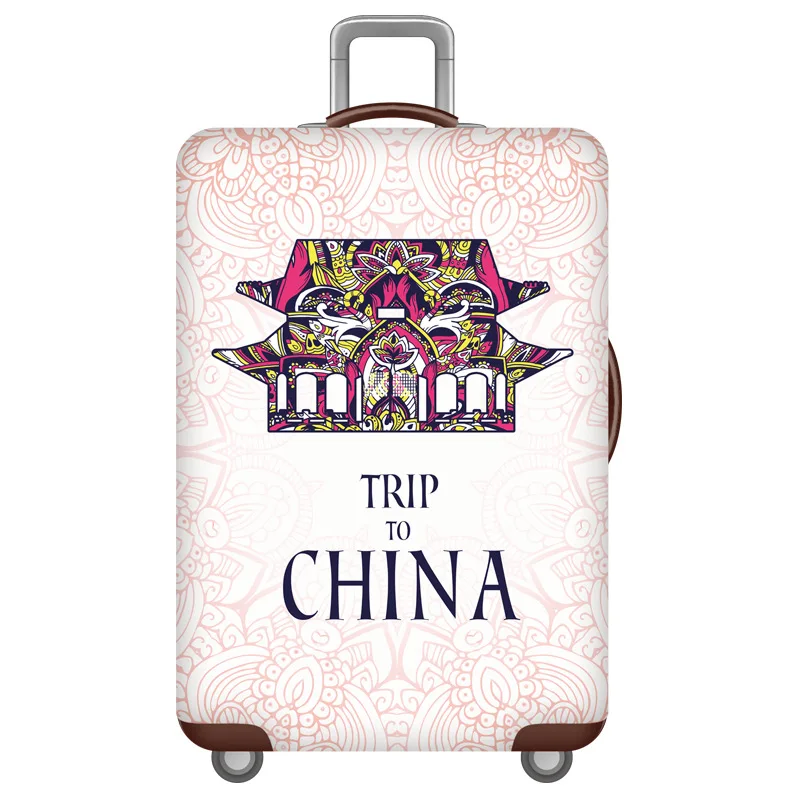 6 Luggage Box Elastic Protective Cover Travel Accessories For Travel Trolley Dust Cover 18-32 inch Thicken Luggage Protective Cove - Цвет: 6