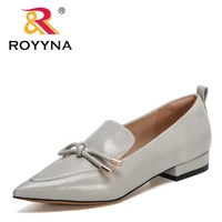 royyna 2021 new designers elegant lower heel womens shoes fashion sweet comfort single shoes woman office dress shoes feminimo