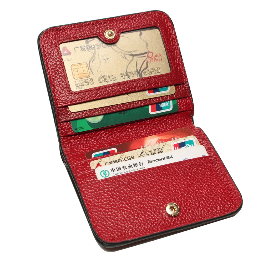 Пастух женщин RFID Блокировка небольшой компактный двойной кожаный Карманный Кошелек Дамы Мини Кошелек с Id окна