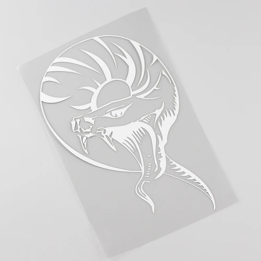 YJZT модная Змея мистическая Випер наклейка с драконом виниловая Автомобильная