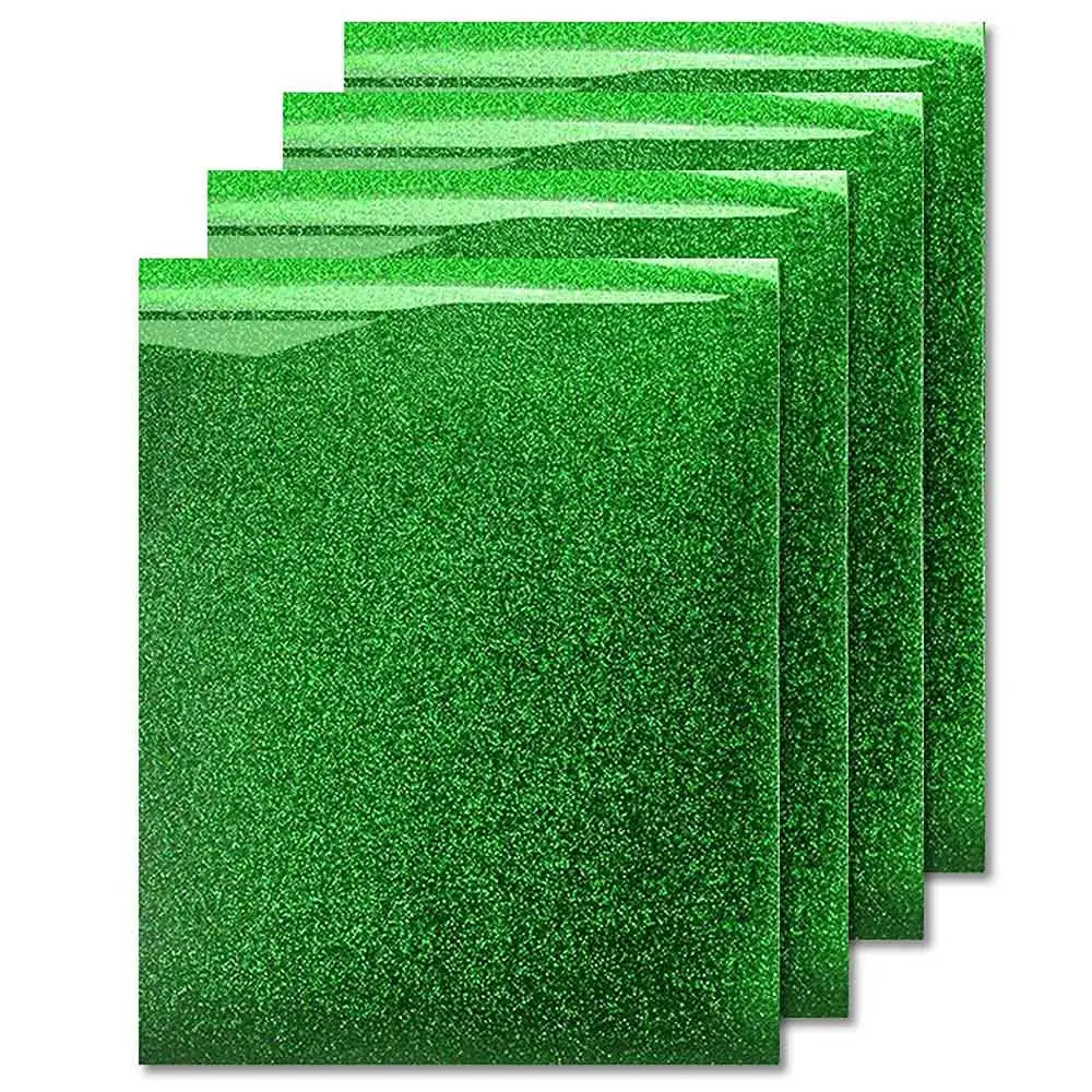 7 green vinyls Термопереводная блестящая виниловая пленка 10*12 дюймов, 7 листов, переводная виниловая железная пленка для одежды, HTV рубашка, высокоэластичная Декоративная пленка, легко режется - Цвет: 7 green vinyls