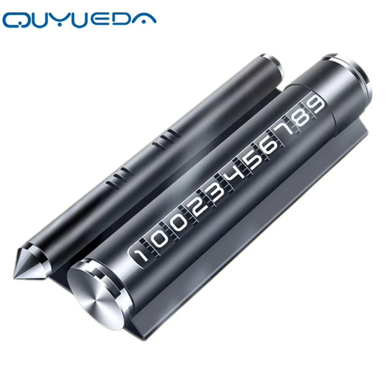 

4 In 1 Car Temporary Parking Card Cellphone Number Plate Phone holder Window Broken Cone Aromatherapy Multifunction Park Sticker