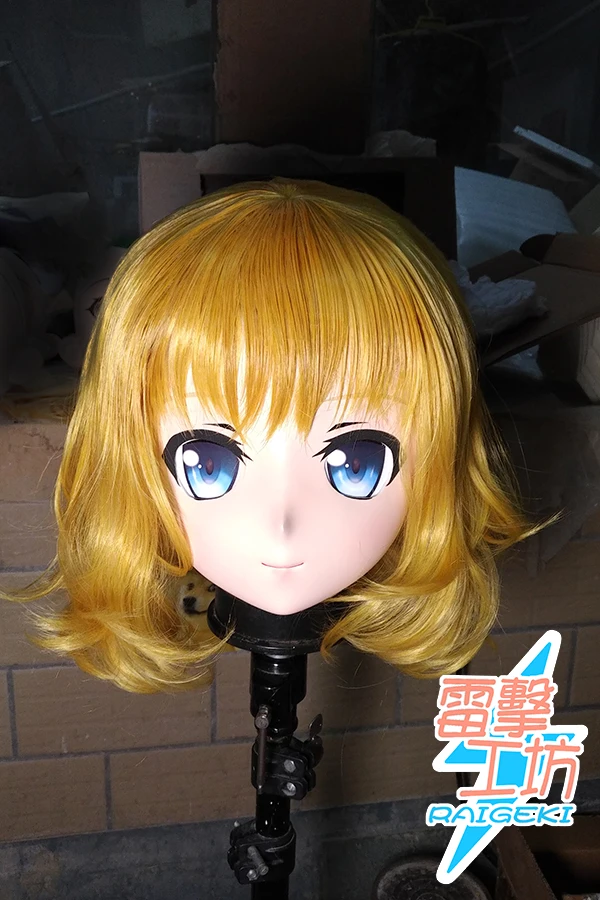 

(RG9174) настраиваемый полный головы женщины/девочки смолы японский анимаго мультфильм персонаж Crossdress Косплей Элис кигуруми кукольная маска