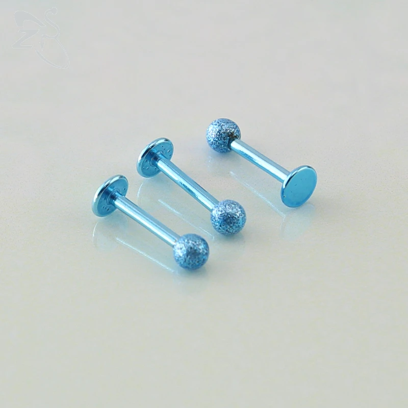 ZS 2 шт./лот 16 г кольцо для губ из нержавеющей стали с кристаллами лаборта и