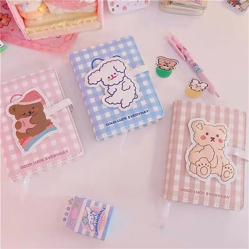 MINKYS Новое поступление А5/А6 Kawaii PU Медведь Дневник Журнал блокнот планировщик