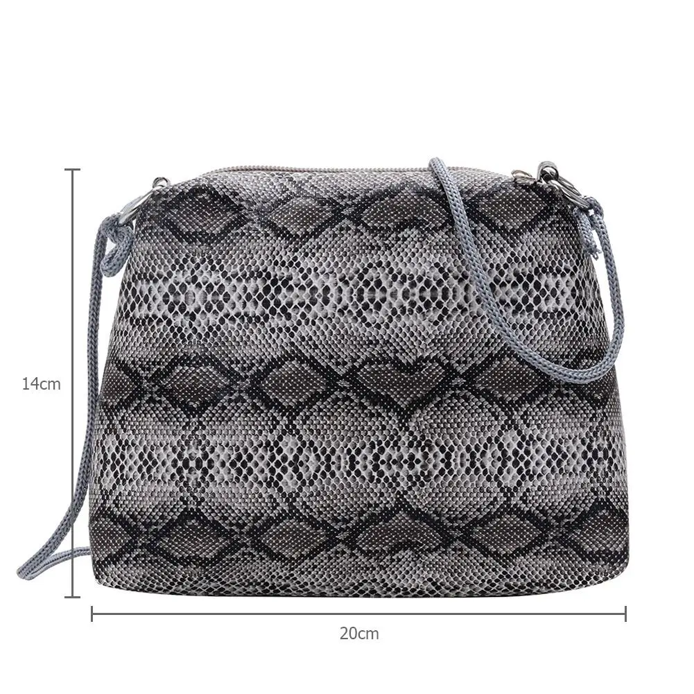 

Small Snake Pattern Crossbody Messenger Bags Classic Texture Handbags Purses Women PU Leather Casual Shoulder Handbags
