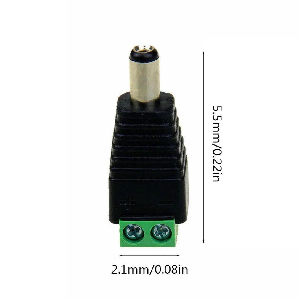 

10 pair (20pcs) Coax Cat5 To Bnc DC Power Male jack plug DC female Connector plug adapter Av BNC UTP for CCTV Camera Video Balun