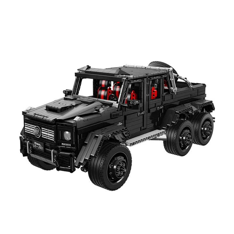 NO MOTOR Масштаб 1:8 AMG G63 6X6 совместимый Technic MOC строительные блоки кирпичи развивающие игрушки дни рождения Gfits для мальчика - Цвет: NO MOTOR