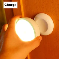 motion sensor night lights induction lamp usb rechargeable wall light for wardrobe corridor toilet interior indoor lighting