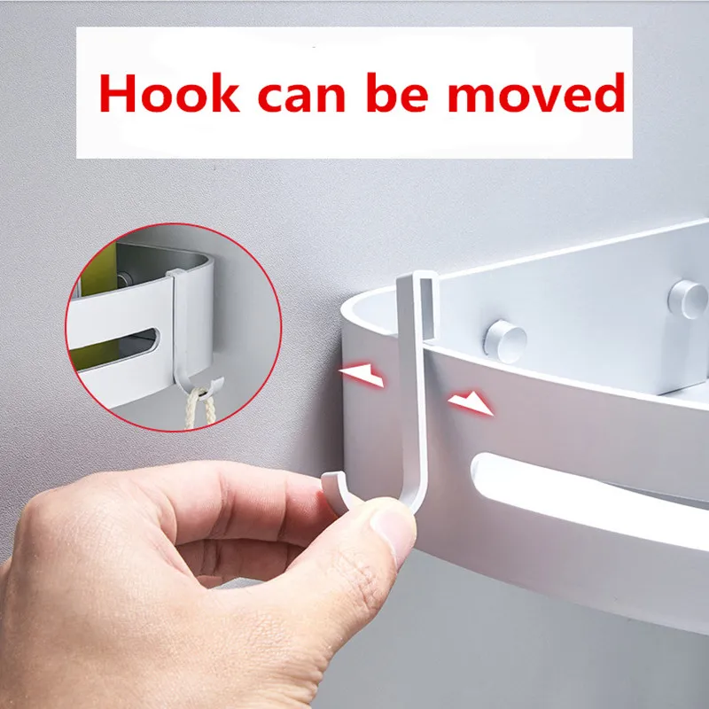 

Bathroom shelf toilet toilet vanity triangle towel storage wall-free punching wall hanging bathroom