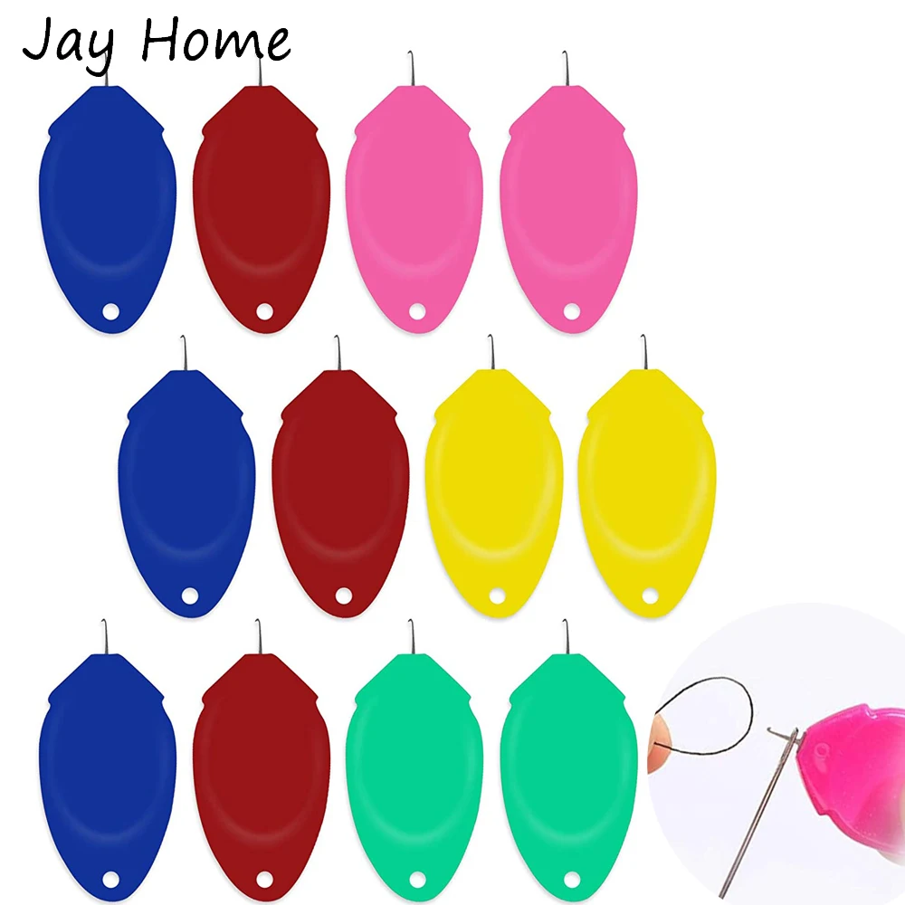 

10/20/50PCS Needle Threader Automatic Plastic Wire Loop DIY Assorted Needle Threading Tool for Hand Knitting Sewing Crafting