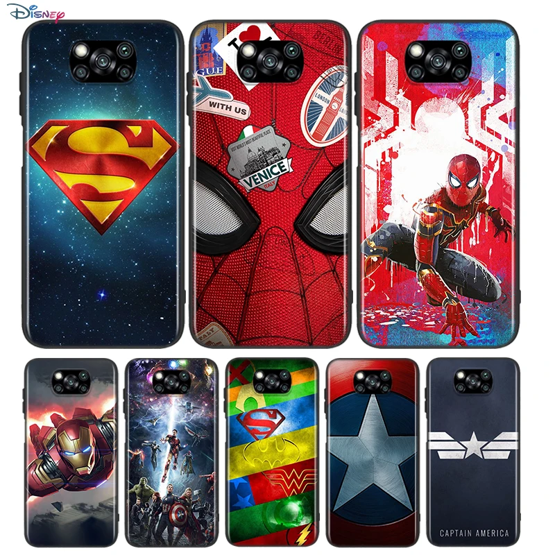 Мститель супергерой Marvel для Xiaomi Poco X3 GT NFC M2 X2 F2 F3 M3 F1 Pro Mi Play Mix 3 A3 A2 A1 Lite мягкий чехол
