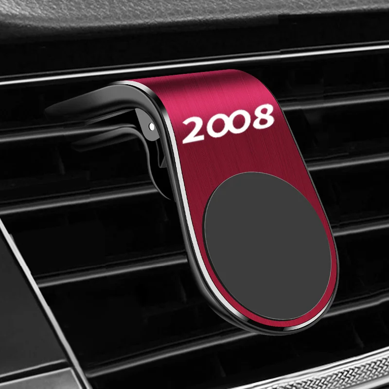 

for Peugeot 2008 Air Vent Clip Mount Magnet Mobile Stand GPS Display car Styling Accessories Metal Magnetic Car Phone Holder
