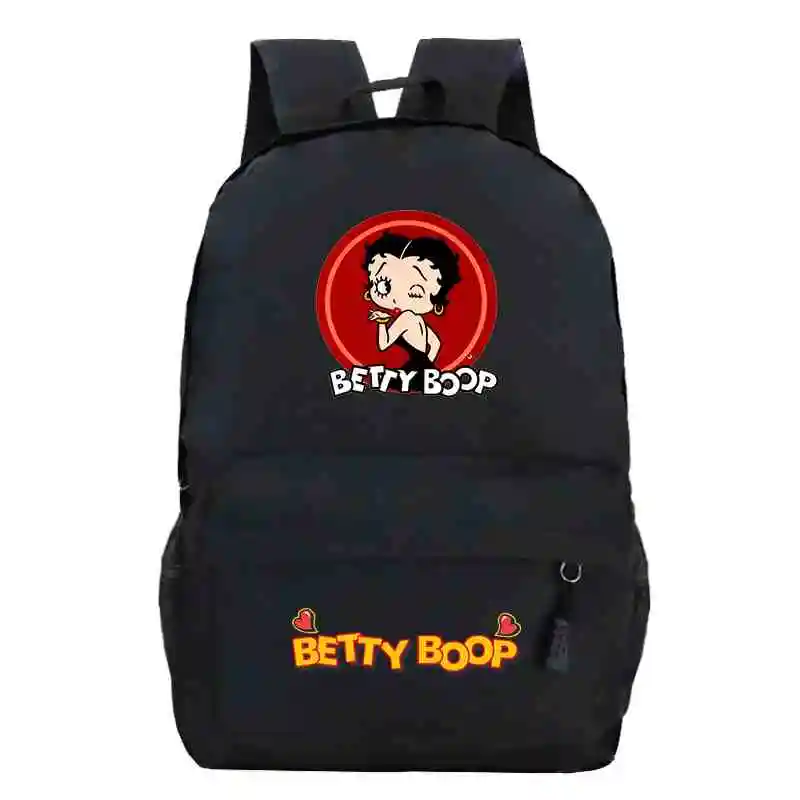 

Students Betty Boop Printed School Bags Boys Girls Teens Cartoon Anime Backpacks Children Rucksack Women Travel Knapsack Mochila