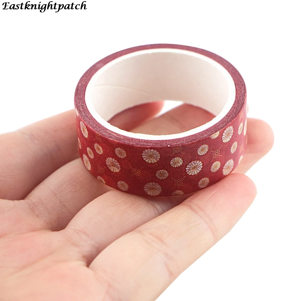 

10pcs/lot E2433 Flower Washi Tape Stationery Scrapbooking Decorative Adhesive Tapes DIY Color Masking Tape School Supplies