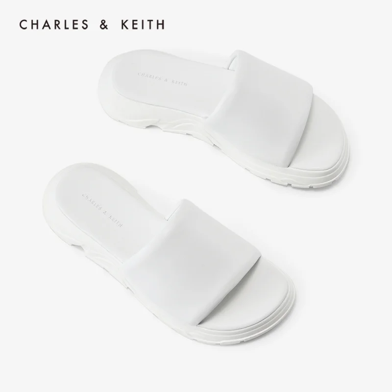 CHARLES＆KEITHNew Arrival for Spring Summer 2020 CK1-80900010 Women Platform Sandals Simple Casual Slippers | Обувь