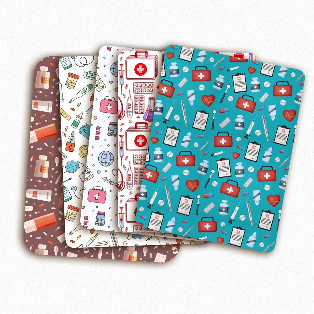

Health Care Theme Polyester Cotton Fabric Sheet DIY Material Masks Sewing Home Textile Raw Materials 45*145CM/pc