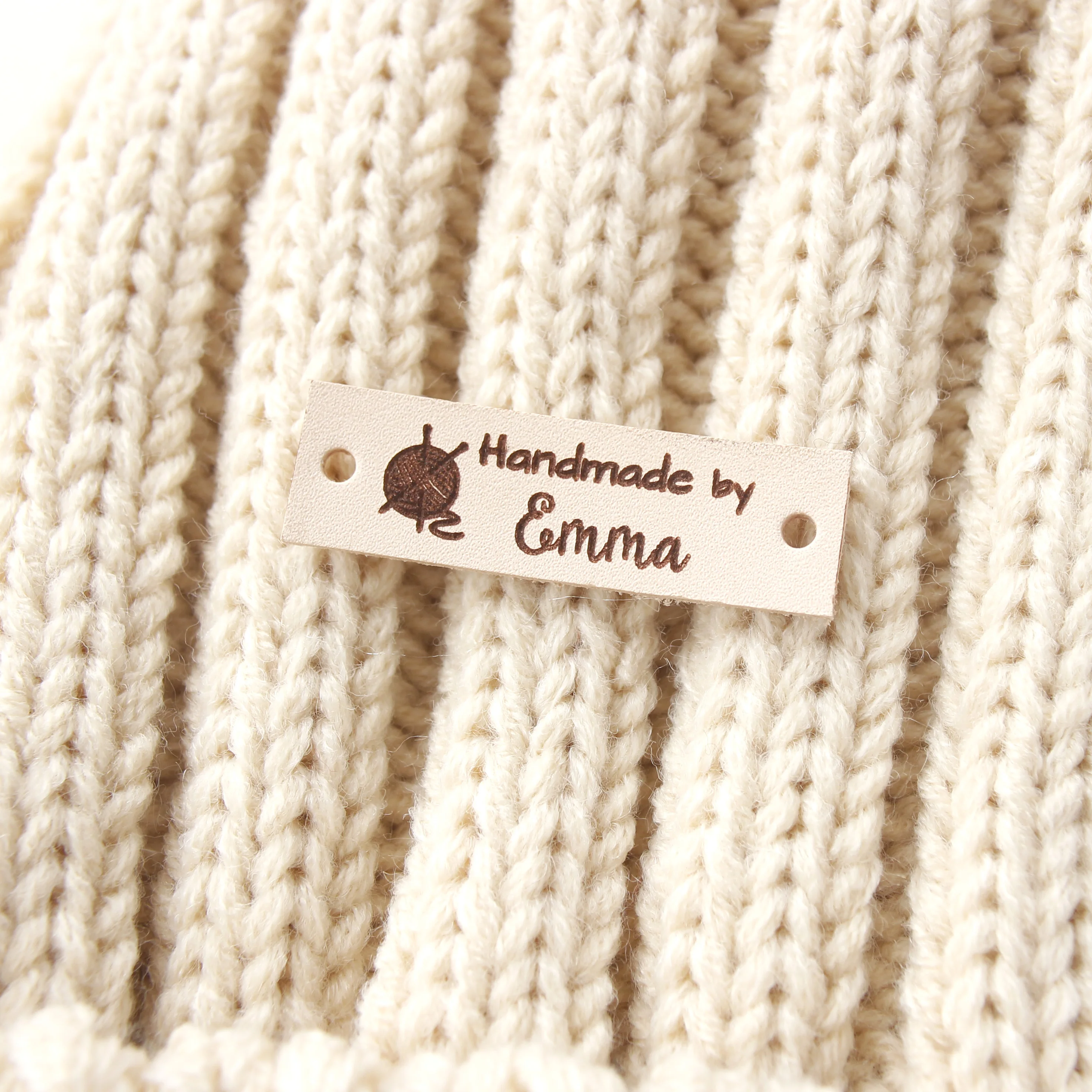 Пользовательские этикетки персонализированные имя детей кожаные бирки