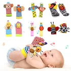 Детские игры, игрушки-носки, милые животные, мягкие детские игрушки-погремушки для младенцев, детские игрушки для новорожденных 0, 6, 12 месяцев