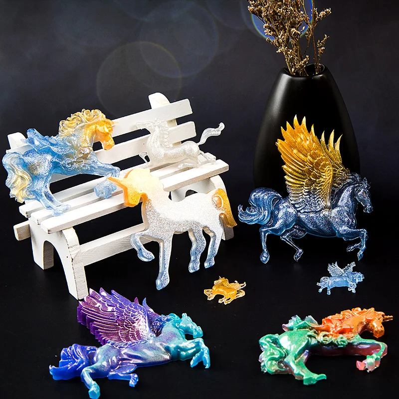 Единорог силиконовая форма в виде животного лошадь для кулон ювелирных изделий