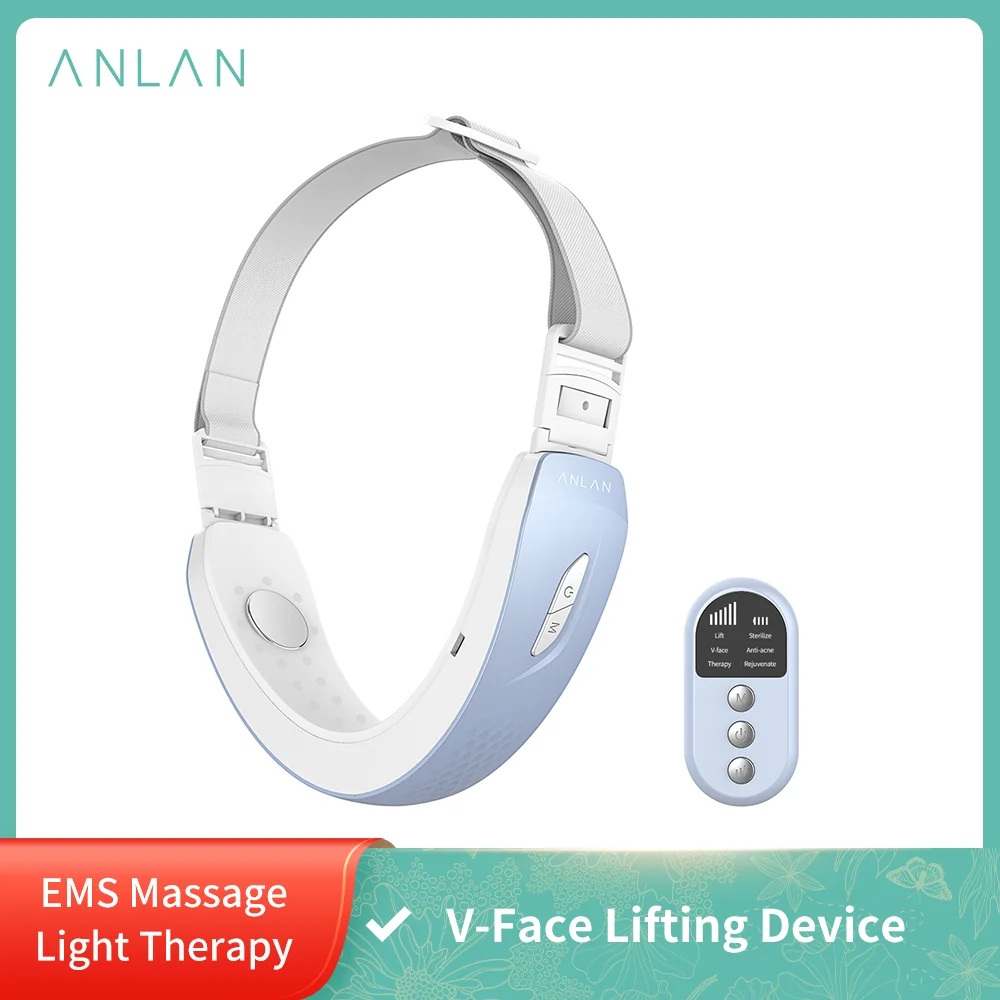 ANLAN V Face подъемное устройство подбородок Line Up Lift Belt красный синий светодиодный