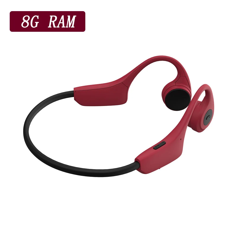 

Bone Conduction Earphones With Mic Bluetooth Headphones Built-in 8GB Memory Headphones Waterproof For Outdoor Sports Riding