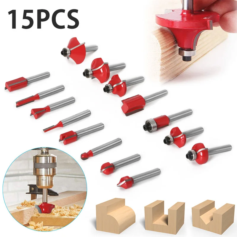 15 шт. для создания выпуклой филенки Вольфрам с твердосплавными режущими