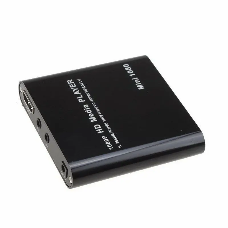 AMS Mini Full HD 1080P медиаплеер Поддержка HDMI/AV/USB/SD/MMC внешний HDD с европейской