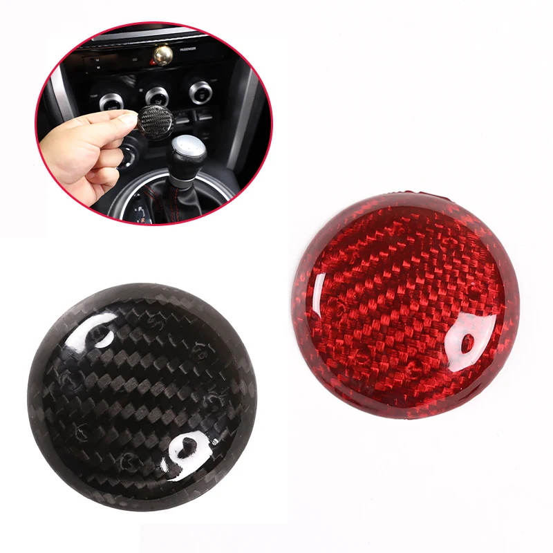 

For Toyota 86/Subaru BRZ 2012-2020 Real Carbon Fiber Car Gear Cover Shift Head Patch Sticker Car Decoration Gear Head Sequins