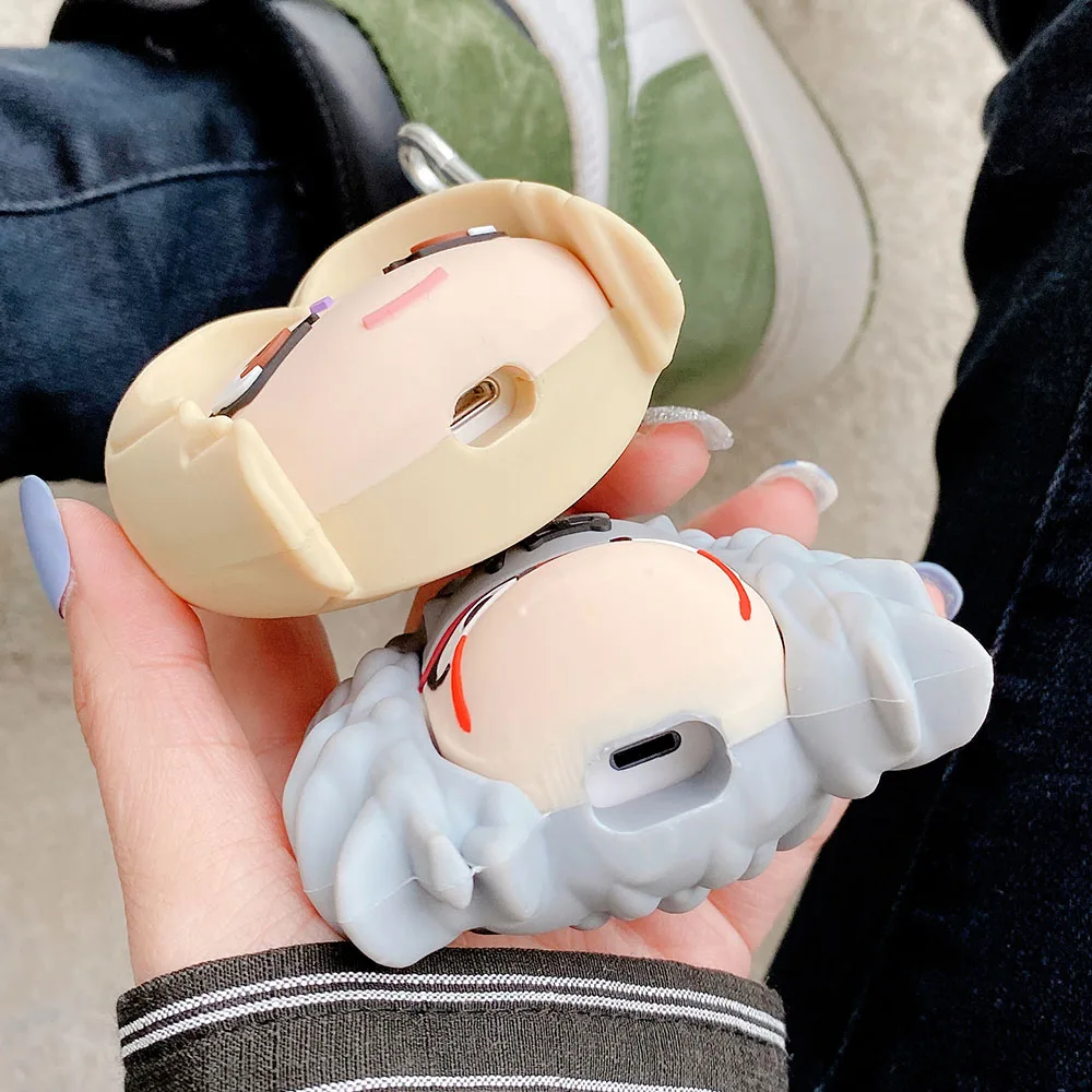 For Uchiha 3D Cartoon Case Airpods 1/2 Cover Japan Anime Naruto Model Accessories Protector cover Pro | Электроника