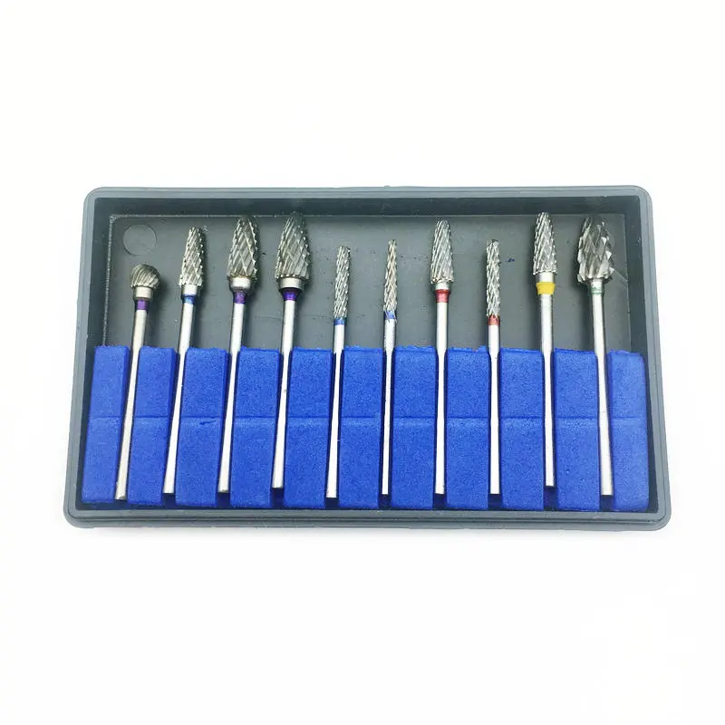 10 шт./коркор. набор резцов из карбида вольфрама боры для удаления и полировки