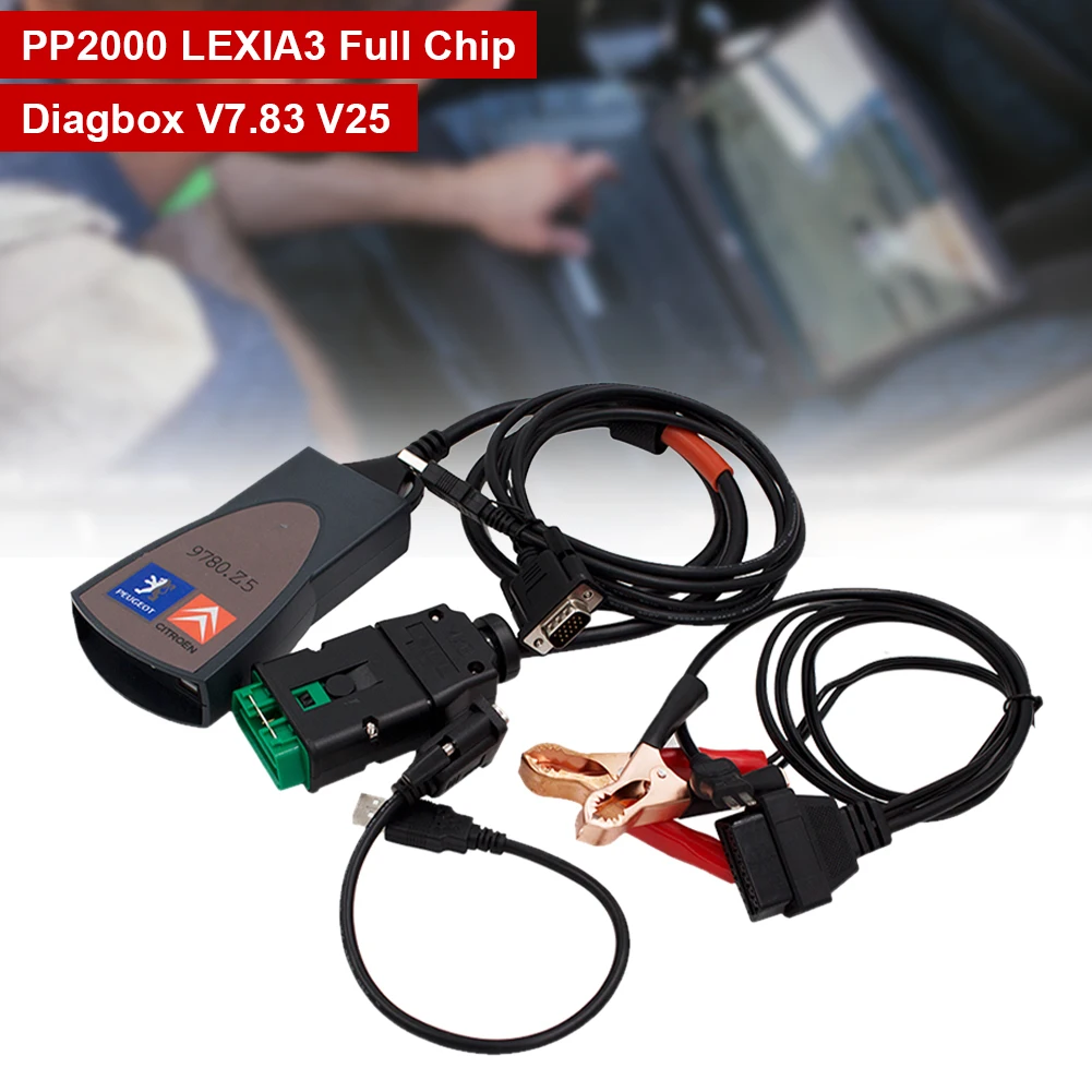 

PP2000 Lexia 3 Diagnostic Scanner Diagbox for Citroen Peugeot Diagnostic Tool Scanner Interface OBD Diagbox V7.83 Firmware Ship