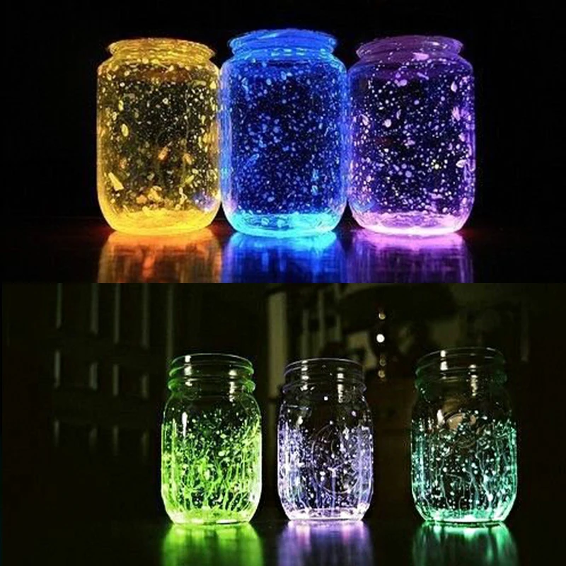 Glow in the Dark Fluorescent Powder Shining for DIY Nail Home Party Decoration 10g Turquoise Phosphor Pigment Luminous |