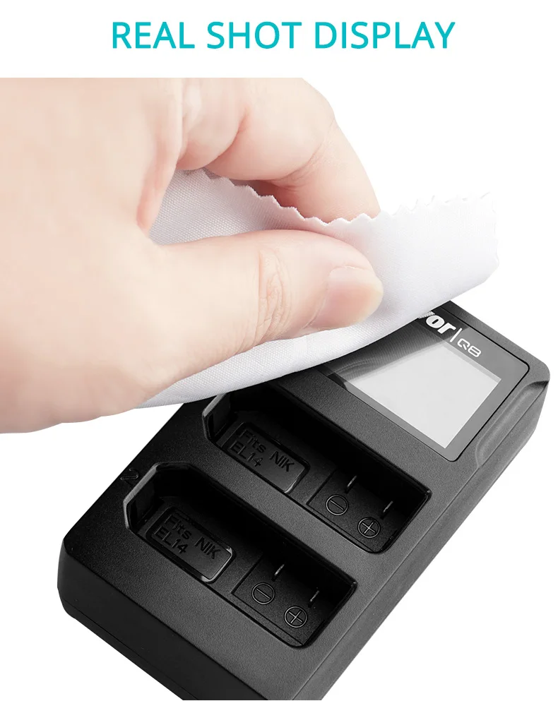 Зарядное устройство Travor lithium battrey Smart LP-E14 Двухканальное зарядное устройство для цифровой камеры светодиодный дисплей для Nikon D3100 D3200 D3300